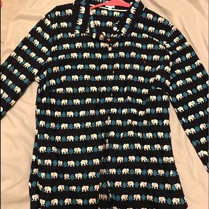 Elephant button down shirt